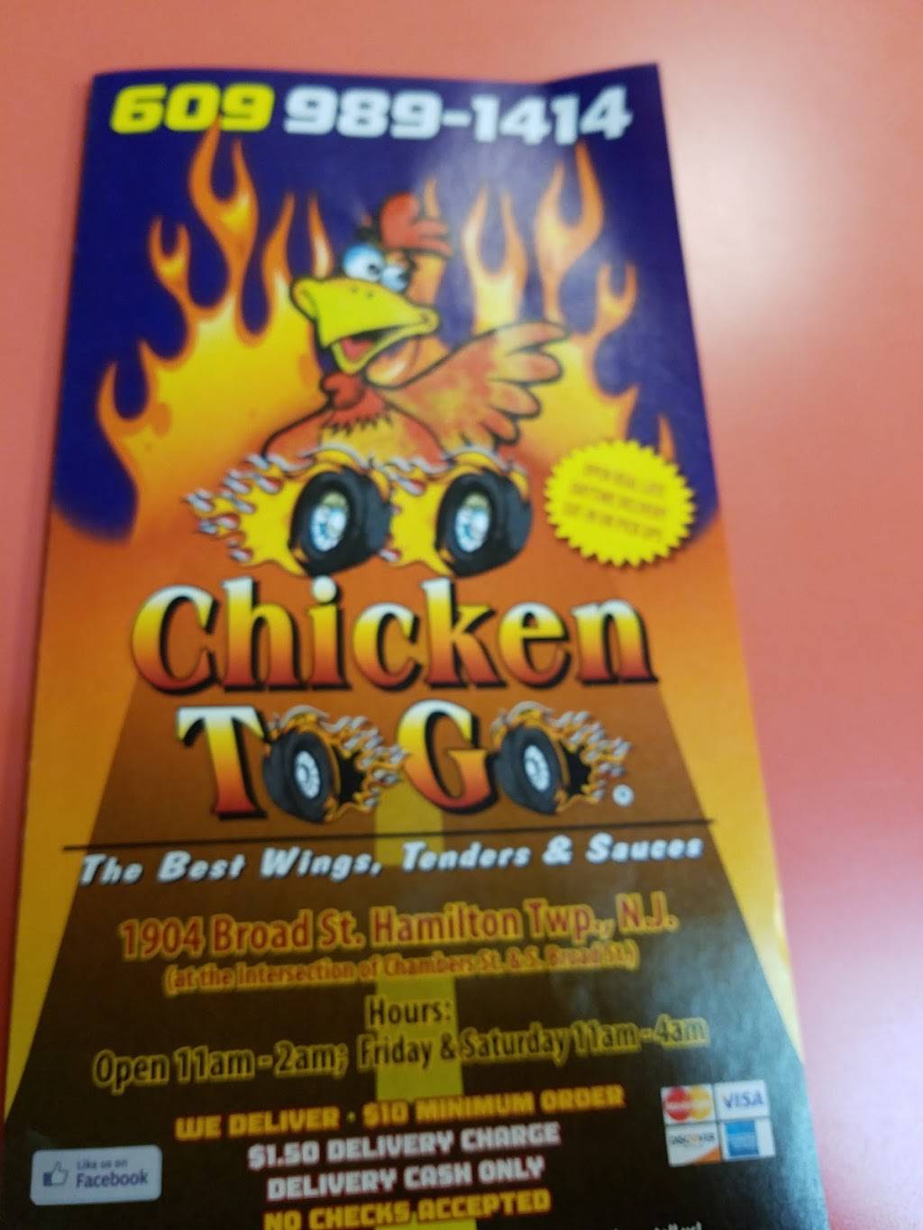 Chicken to Go | restaurant | 1904 S Broad St, Trenton, NJ 08610, USA | 6099891414 OR +1 609-989-1414