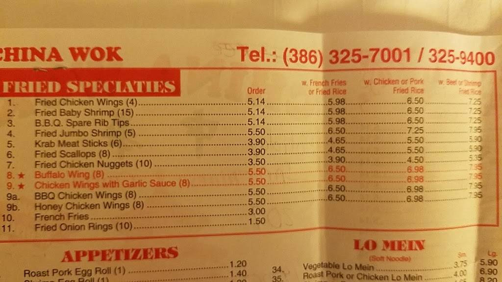 China Wok 1 | restaurant | 2509 Crill Ave #500, Palatka, FL 32177, USA | 3863257001 OR +1 386-325-7001