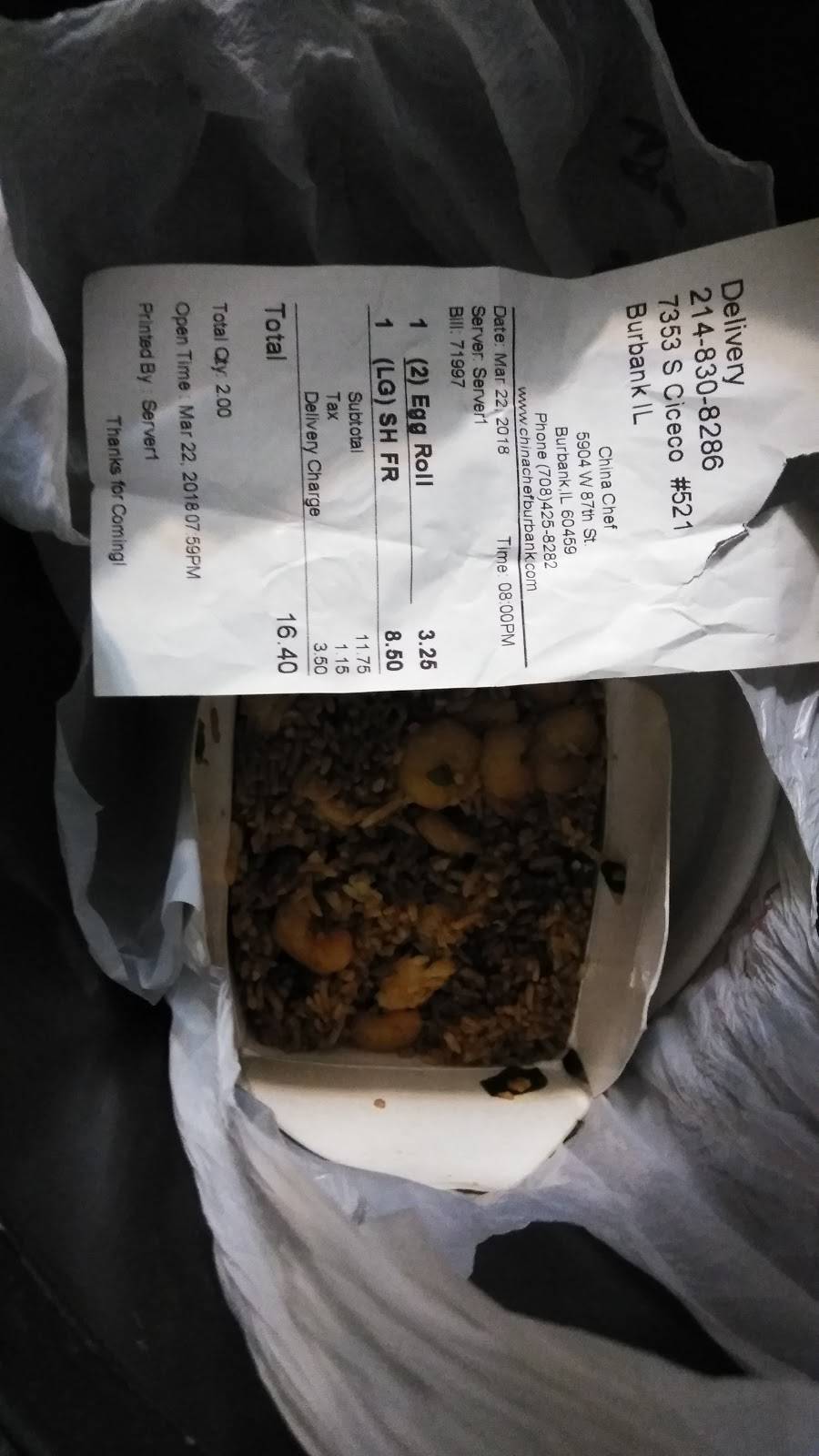 China Chef Of Burbank Inc. | restaurant | 5904 W 87th St, Burbank, IL 60459, USA | 7084258282 OR +1 708-425-8282