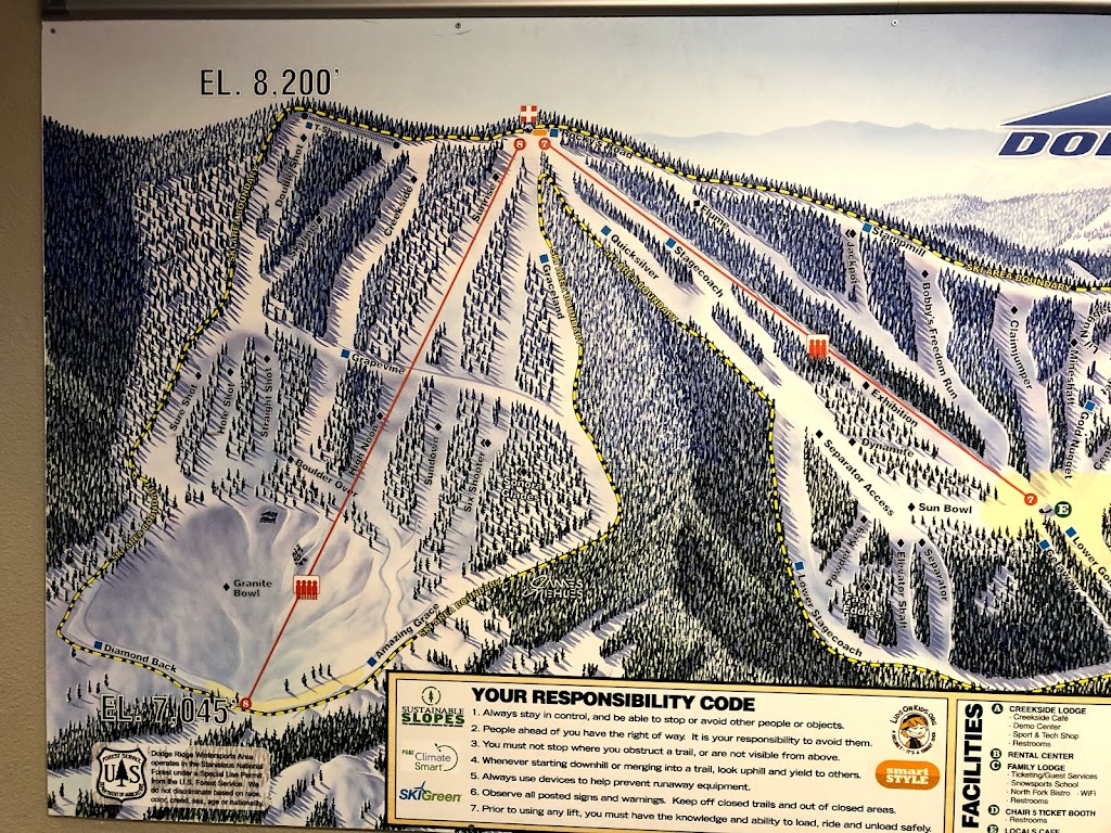 Dodge Ridge Mountain Resort | restaurant | 1 Dodge Ridge Rd, Pinecrest, CA 95364, USA | 2099653474 OR +1 209-965-3474