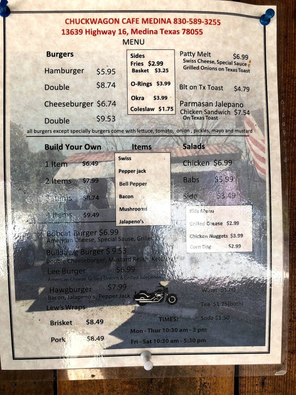 Chuckwagon Cafe | restaurant | Medina, TX 78055, USA | 8305893255 OR +1 830-589-3255