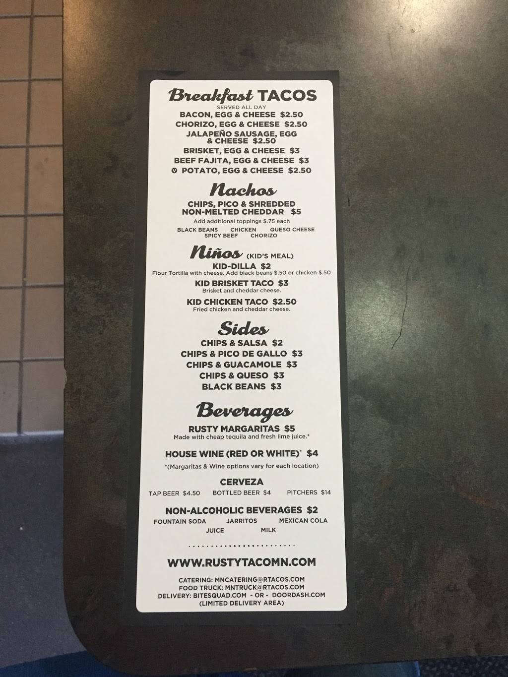 Rusty Taco | restaurant | 522 E Hennepin Ave, Minneapolis, MN 55414, USA | 6123155372 OR +1 612-315-5372