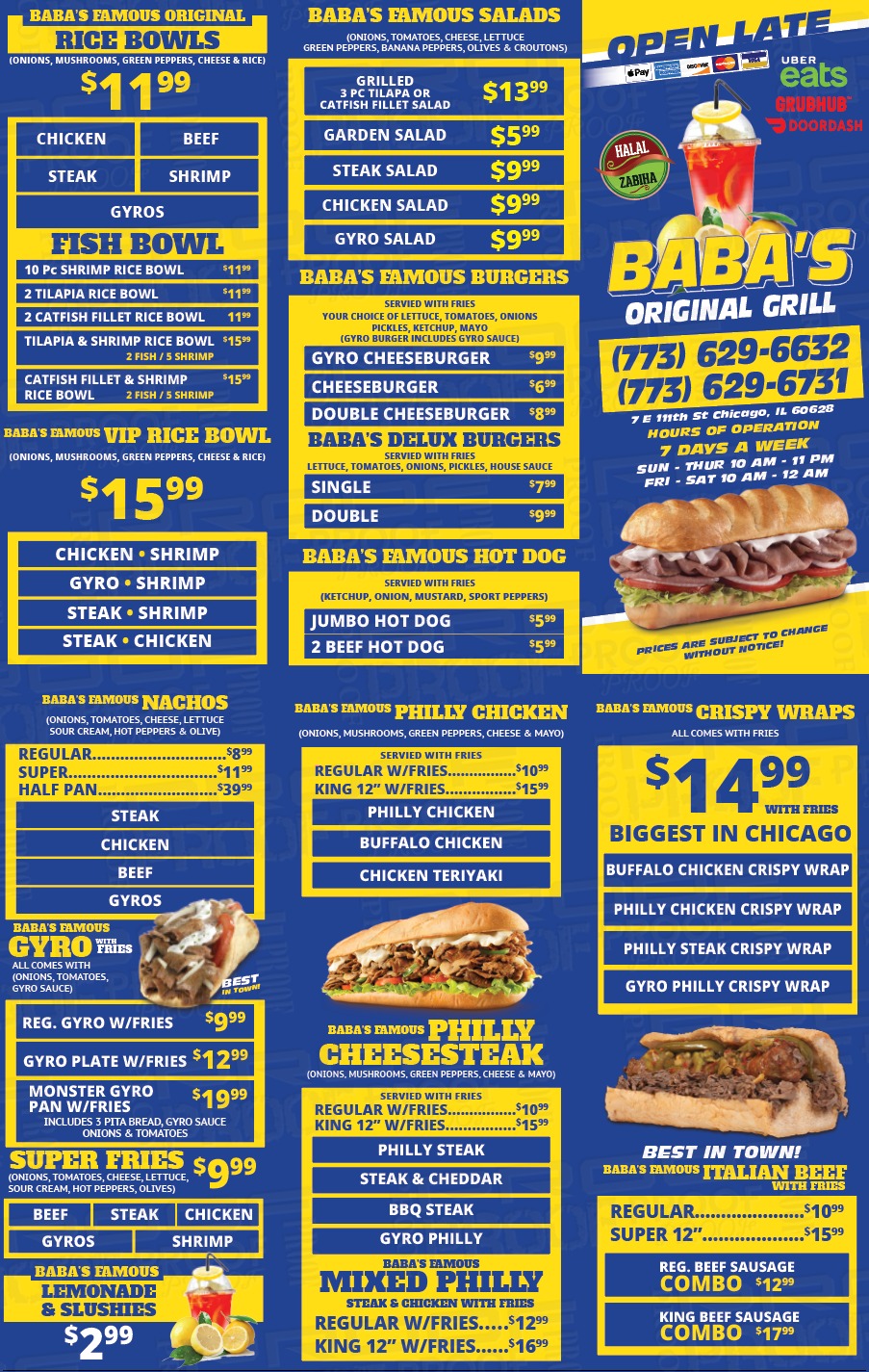 BABAS Grill steak and lemonade | restaurant | 9 E 111th St, Chicago, IL 60628, USA | 7736296731 OR +1 773-629-6731