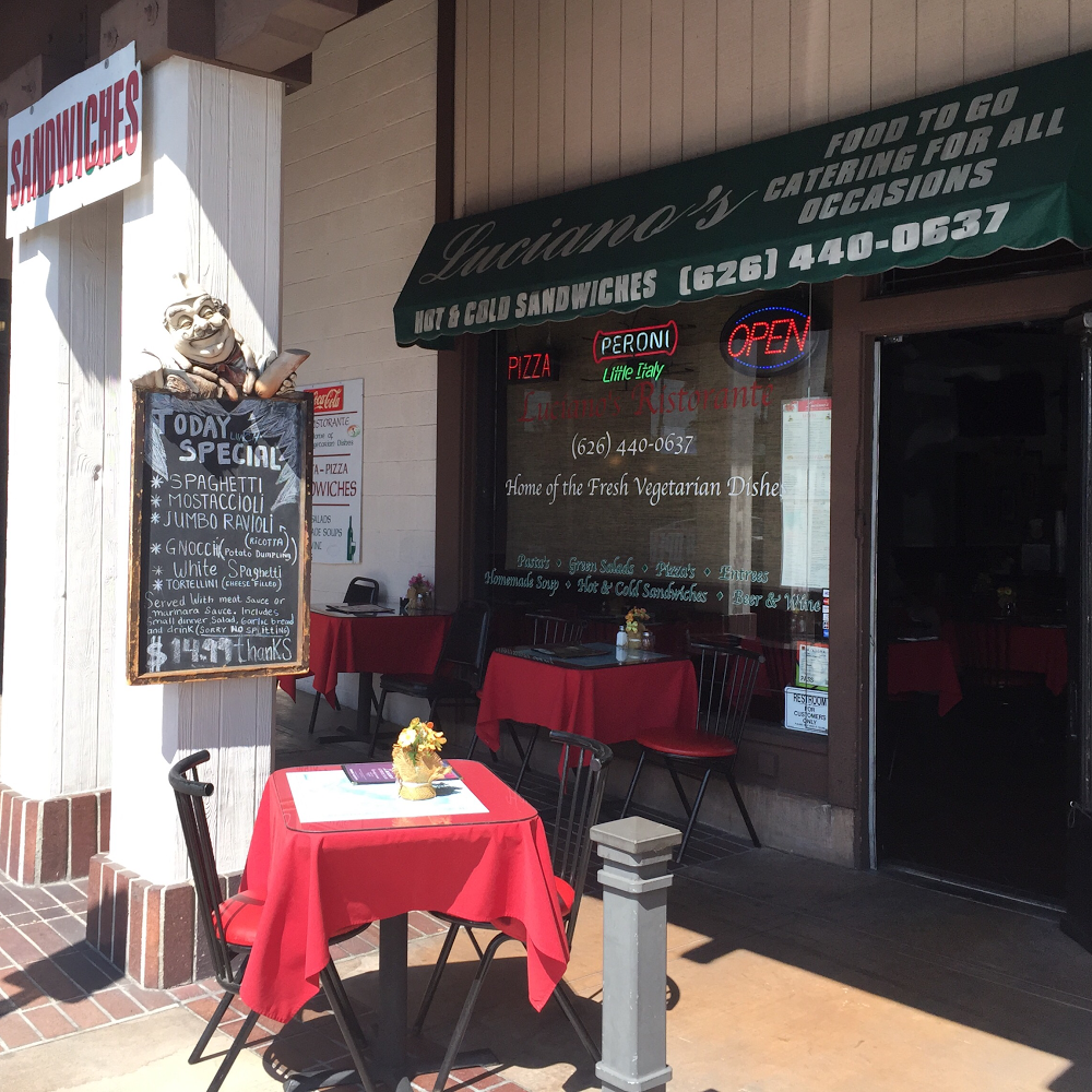 Lucianos Ristorante | restaurant | 117 W California Blvd, Pasadena, CA 91105, USA | 6264400637 OR +1 626-440-0637