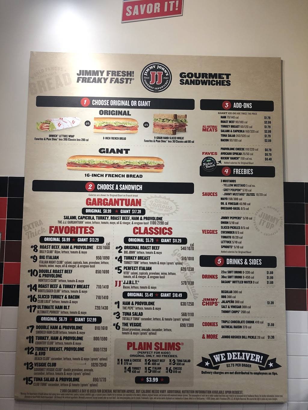 Jimmy Johns | meal delivery | 3014 Driwood Ct, Charlotte, NC 28269, USA | 7047177590 OR +1 704-717-7590