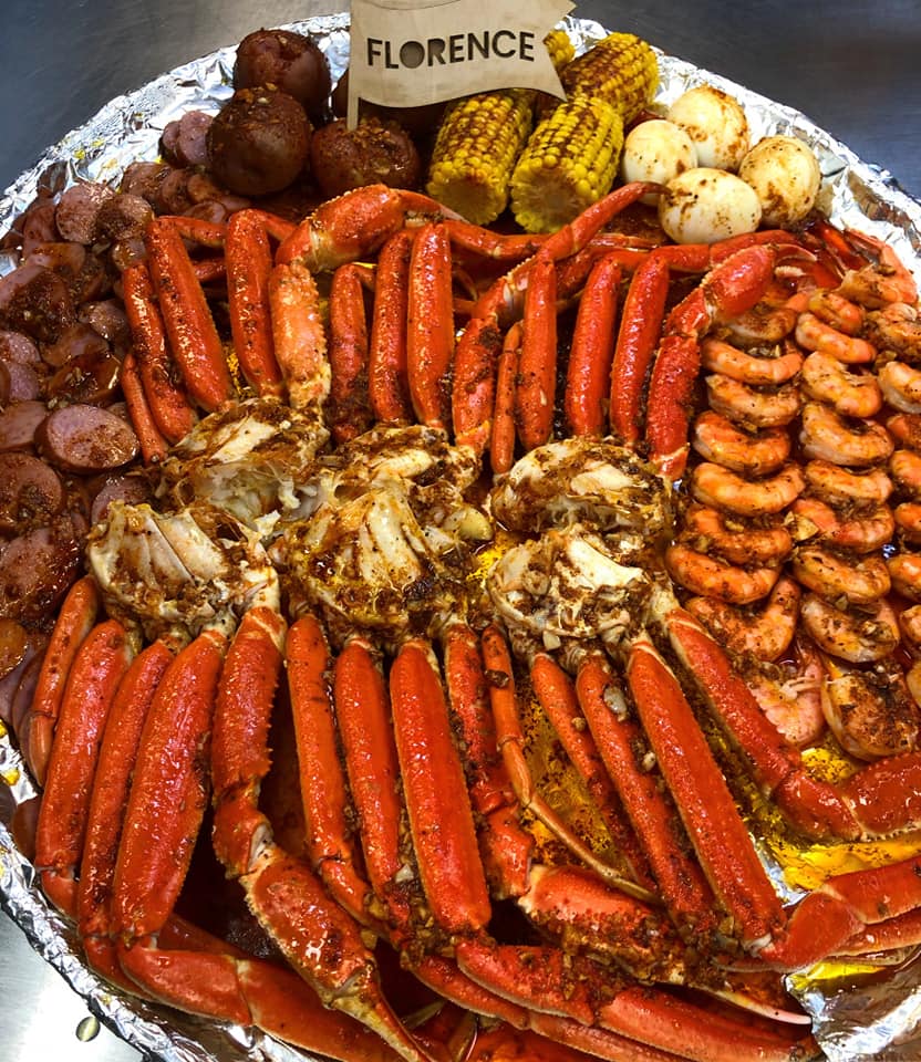 Florence Crab House | meal takeaway | #43 by mall, 2701 David H McLeod Blvd Entrance, Florence, SC 29501, USA | 8544004682 OR +1 854-400-4682