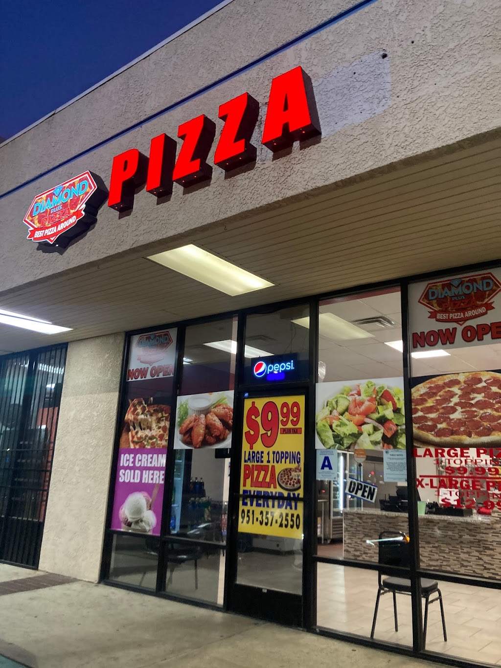 Diamond plus pizza #2 | restaurant | 475 W Stetson Ave, Hemet, CA 92543, USA | 9513572550 OR +1 951-357-2550