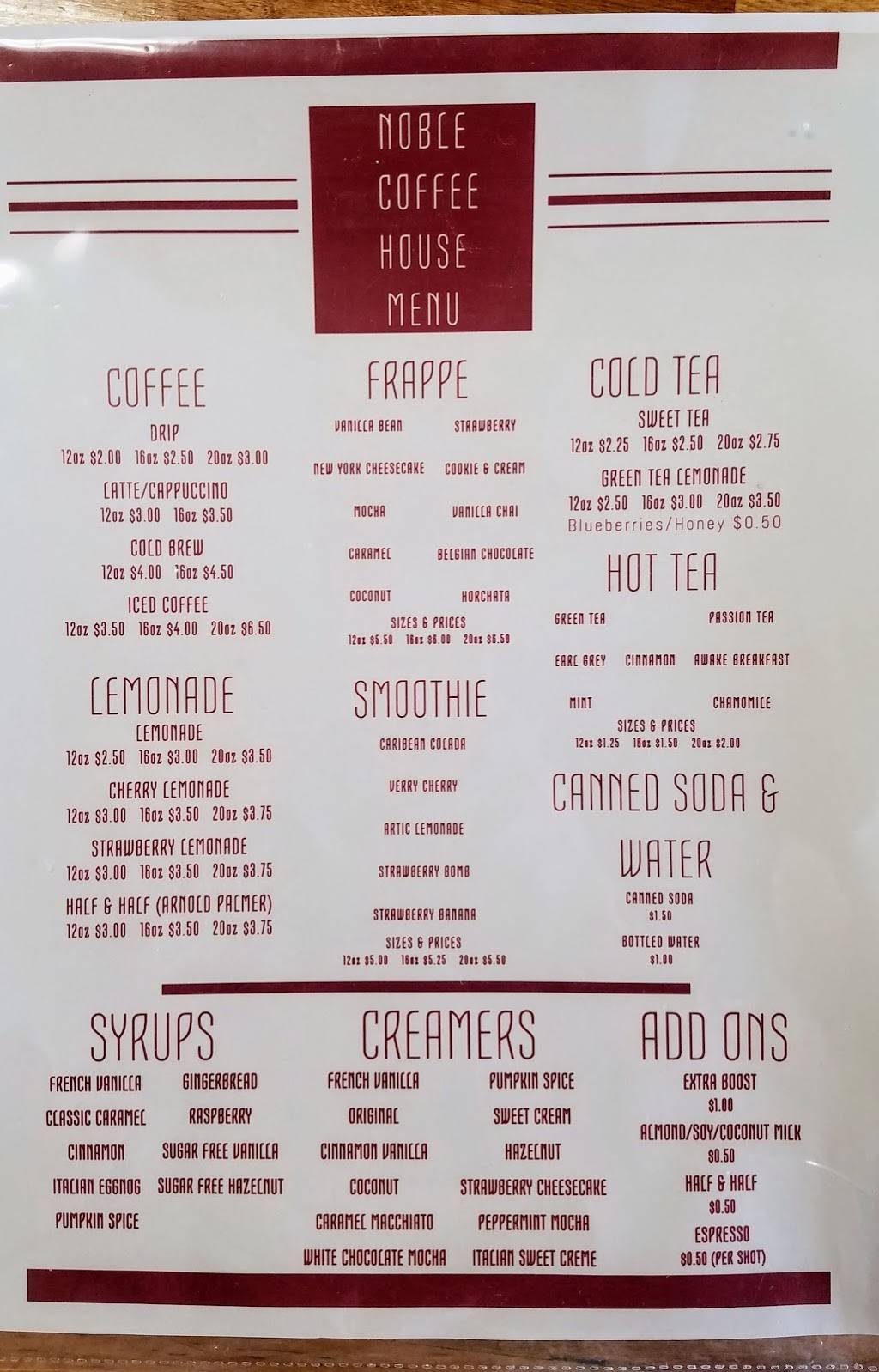 Noble Coffee House | cafe | 713 E Sinton St, Sinton, TX 78387, USA | 3615873036 OR +1 361-587-3036