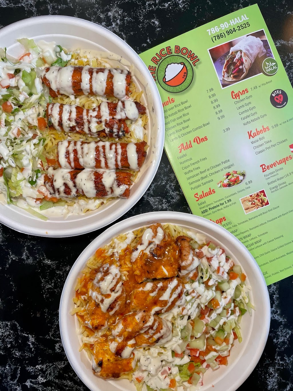HALAL The Rice Bowl | restaurant | 8046 NEW HAMPSHIRE AVE Inside BITES Langley Park, Charleys at BITES Food Court, Hyattsville, MD 20783, USA | 7869042525 OR +1 786-904-2525