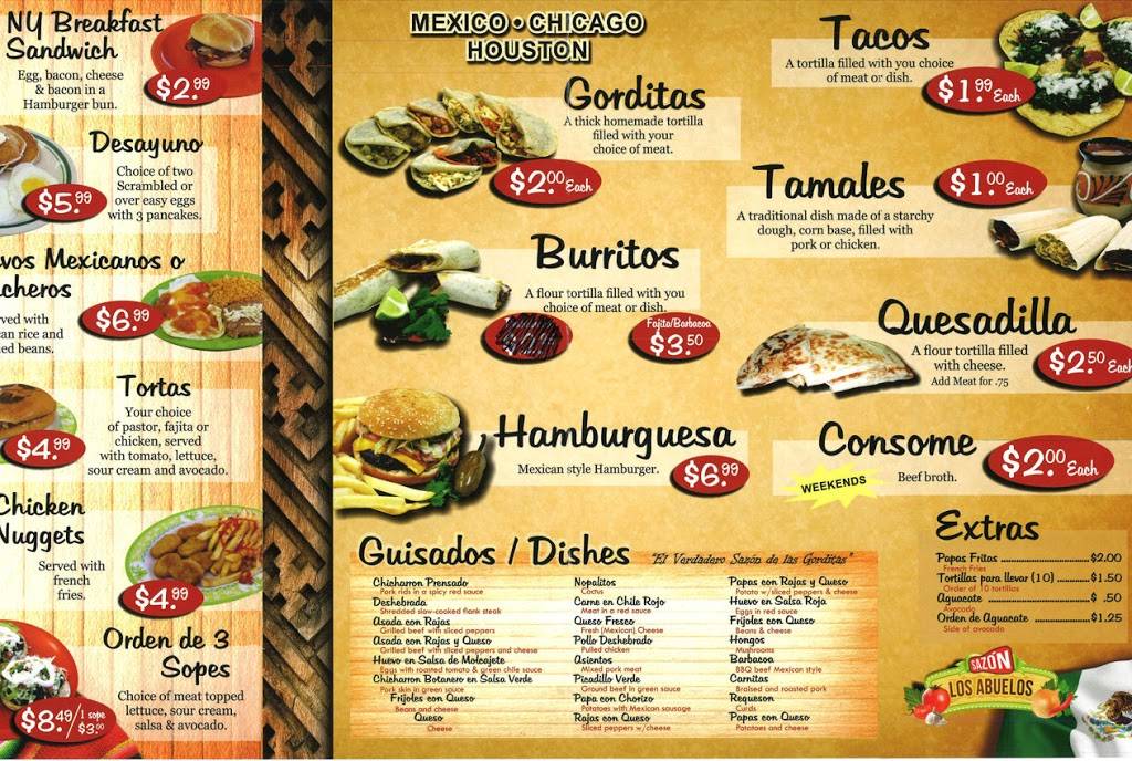 sazon los abuelos | restaurant | 6500 North Fwy, Houston, TX 77076, USA | 8324911233 OR +1 832-491-1233