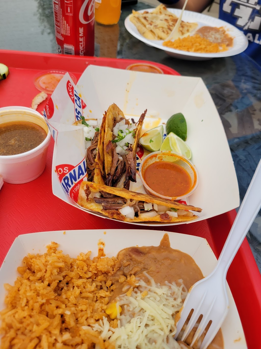 Tacos los carnales | restaurant | 8411 Foothill Blvd, Rancho Cucamonga, CA 91730, USA | 9092153104 OR +1 909-215-3104