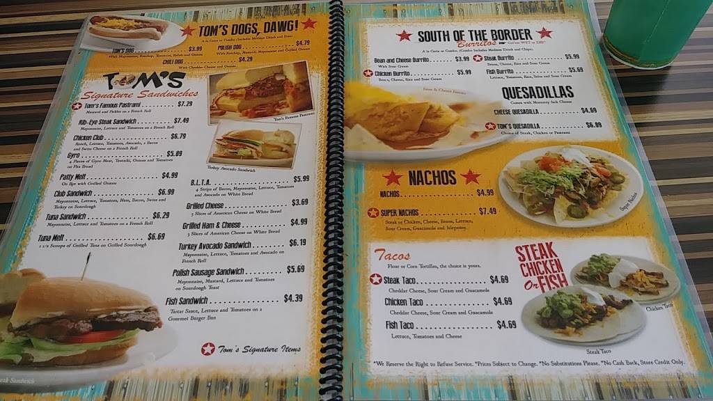 Toms Burgers | restaurant | 15678 Main St, Hesperia, CA 92345, USA | 7609478801 OR +1 760-947-8801