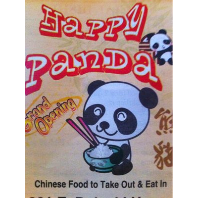 Happy Panda | restaurant | 801 E Pulaski Hwy #123, Elkton, MD 21921, USA | 4103922722 OR +1 410-392-2722