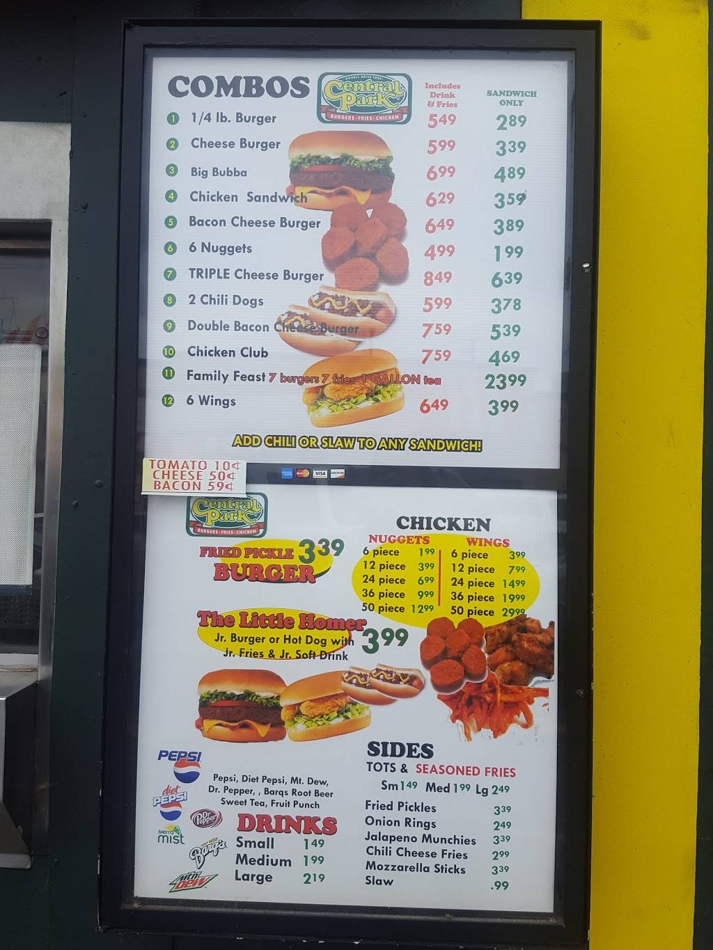 Central Park | restaurant | 4417 Western Ave, Knoxville, TN 37921, USA | 8659714777 OR +1 865-971-4777