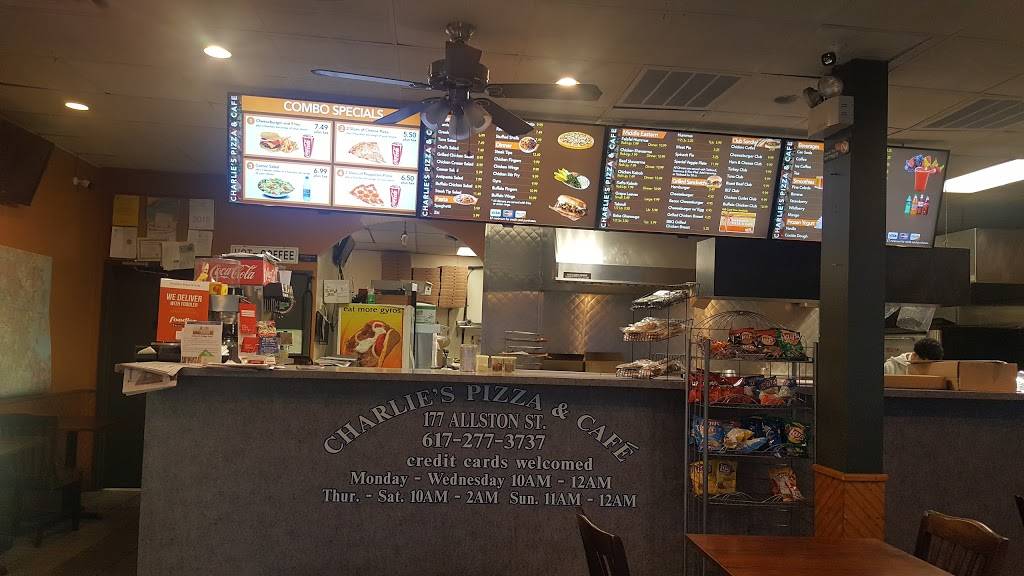 Charlies Pizza & Cafe | restaurant | 177 Allston St #3603, Allston, MA 02134, USA | 6172773737 OR +1 617-277-3737