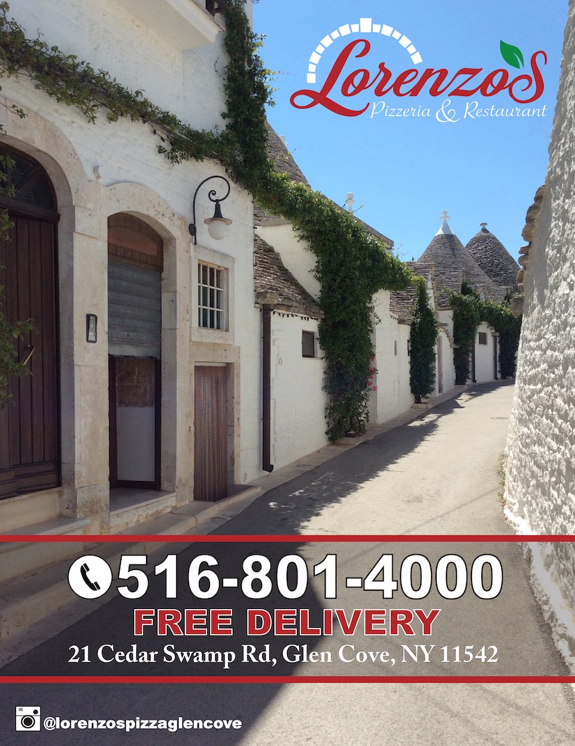 Lorenzos Pizzeria & Restaurant | restaurant | 21 Cedar Swamp Rd, Glen Cove, NY 11542, USA | 5168014000 OR +1 516-801-4000