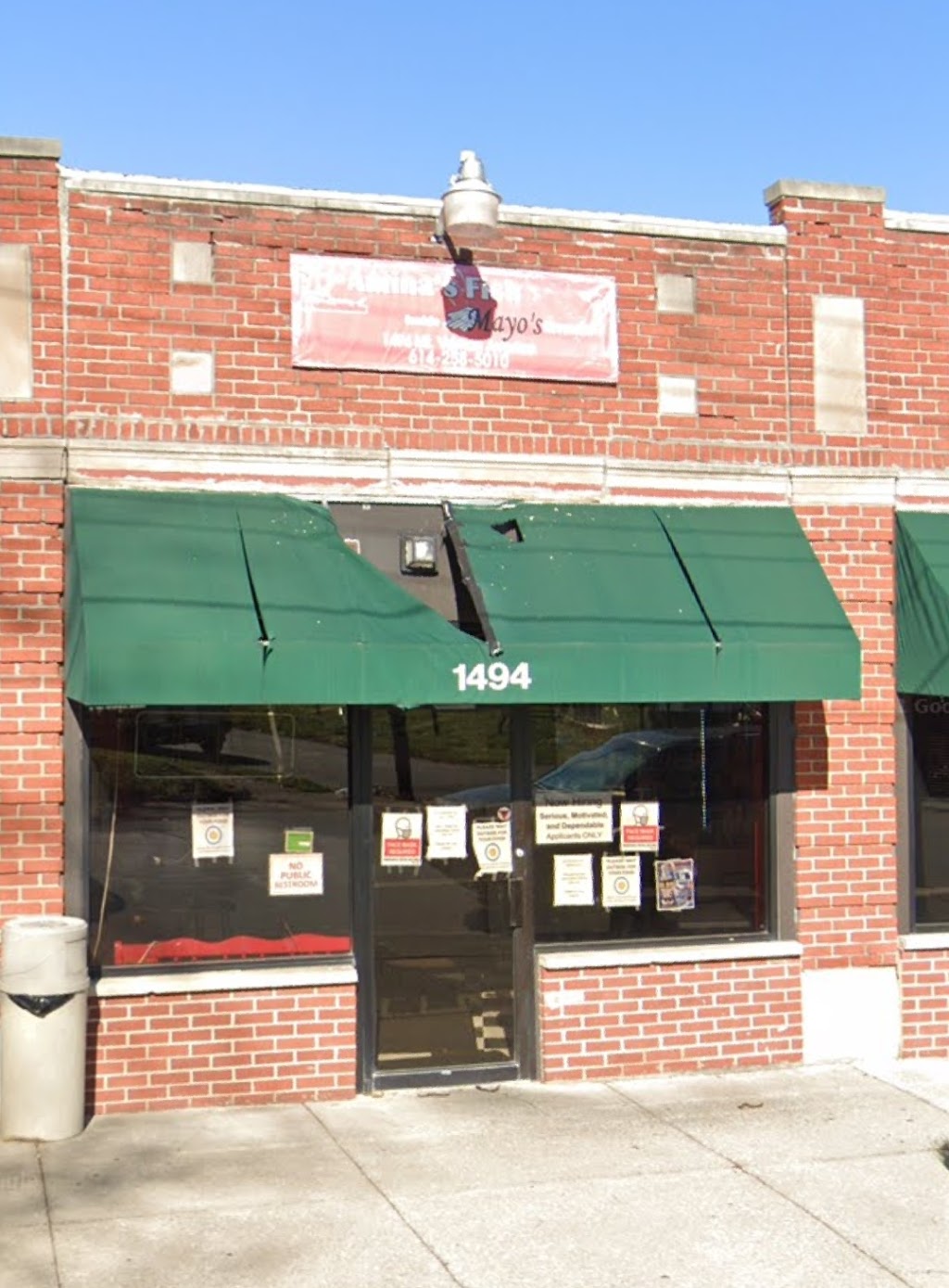 Aminas Fish | restaurant | 1494 Mt Vernon Ave, Columbus, OH 43203, USA | 6142585010 OR +1 614-258-5010