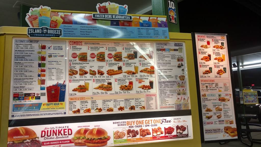 Sonic Drive-In | restaurant | 1240 N Arendell Ave, Zebulon, NC 27597, USA | 9192693477 OR +1 919-269-3477