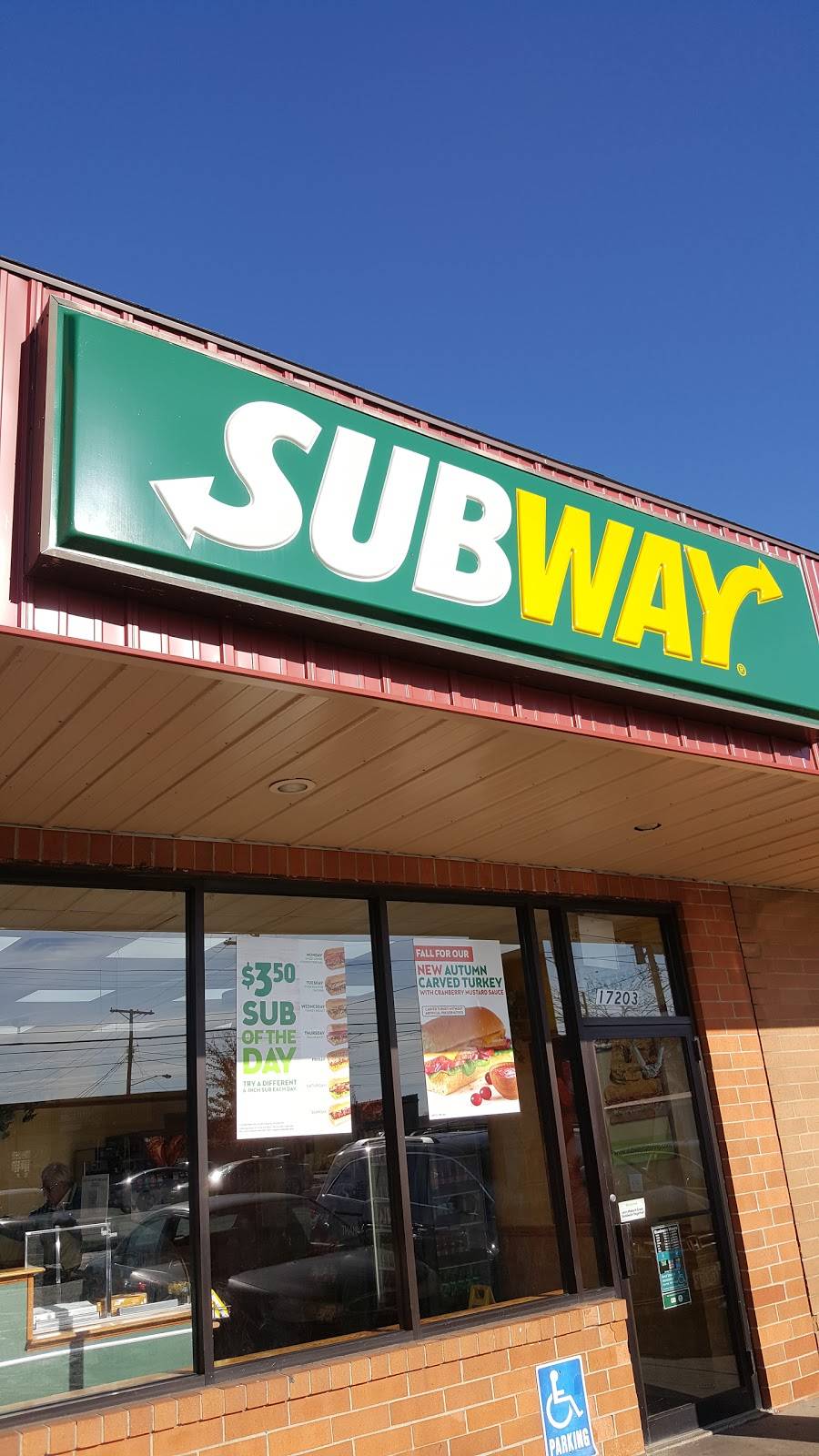 Subway | restaurant | 17203 Broadway Ave, Maple Heights, OH 44137, USA | 2163329782 OR +1 216-332-9782