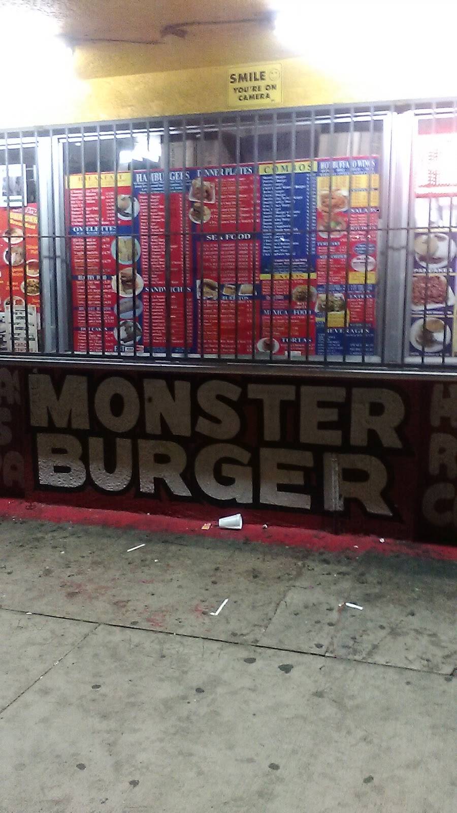 Monster Burger | restaurant | 8901 S Vermont Ave, Los Angeles, CA 90044, USA | 3239715009 OR +1 323-971-5009