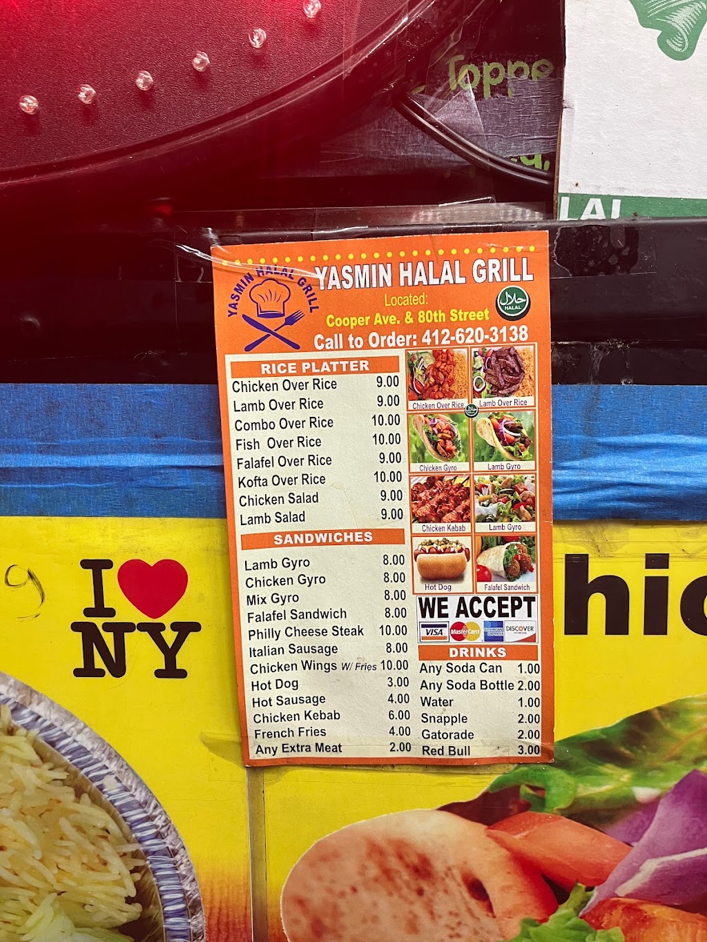 Yasmin Halal Grill | restaurant | 71 69th St, Queens, NY 11385, USA | 4126203138 OR +1 412-620-3138