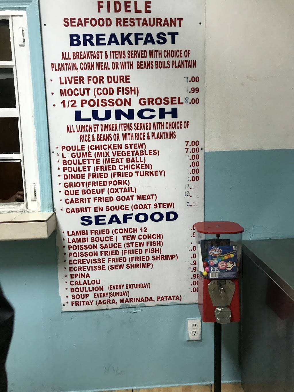 Fidele-la Seafood Restaurant | restaurant | North Miami, FL 33161, USA | 3059812302 OR +1 305-981-2302