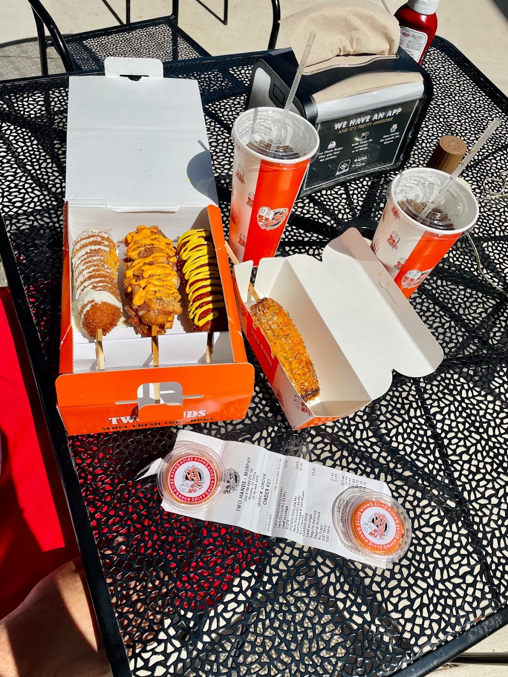 Two Hands Seoul Fresh Corn Dog | restaurant | 226 E Farm to Market Rd 544 Suite 108, Murphy, TX 75094, USA | 9724243500 OR +1 972-424-3500