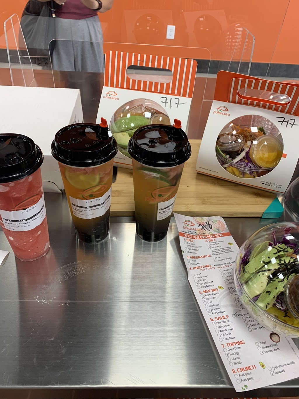 Poke & tea | cafe | 20465 Old Cutler Rd, Cutler Bay, FL 33189, USA | 3059647706 OR +1 305-964-7706