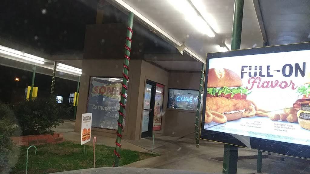 Sonic Drive-In | restaurant | 820 Oklahoma Street, Carnegie, OK 73015, USA | 5806542323 OR +1 580-654-2323