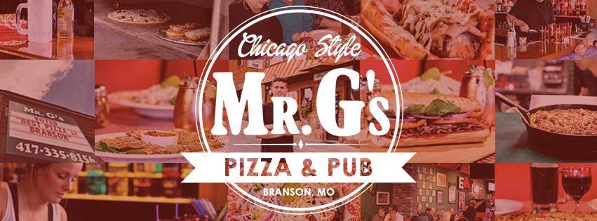 Mr Gs Chicago Pizza & Pub | meal takeaway | 202 1/2 N Commercial St, Branson, MO 65616, USA | 4173358156 OR +1 417-335-8156