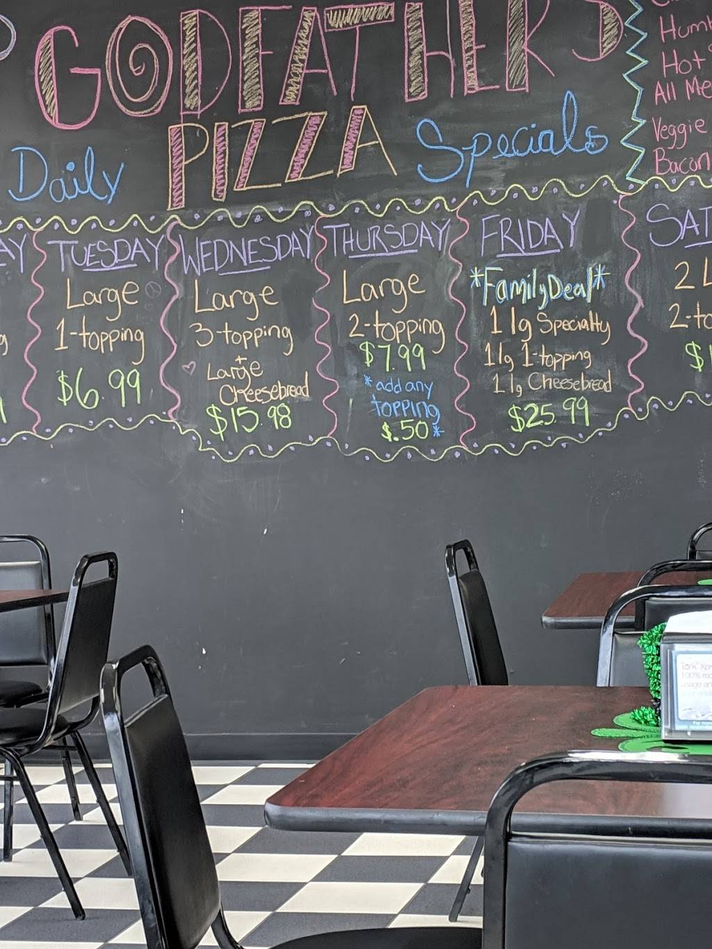 Godfathers Pizza Express | restaurant | 3990 E Andrew Johnson Hwy, Tusculum, TN 37745, USA | 4237981999 OR +1 423-798-1999