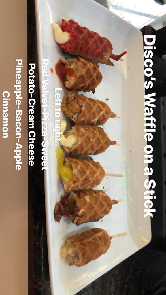 Discos Waffle on a Stick | restaurant | 5308 Pacific Ave #104 Inside The Patio Food Court, Stockton, CA 95207, USA | 2092275445 OR +1 209-227-5445