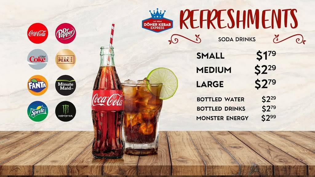 Döner Kebab Express Las Vegas | restaurant | 450 Fremont St, Las Vegas, NV 89101, USA | 7252054929 OR +1 725-205-4929