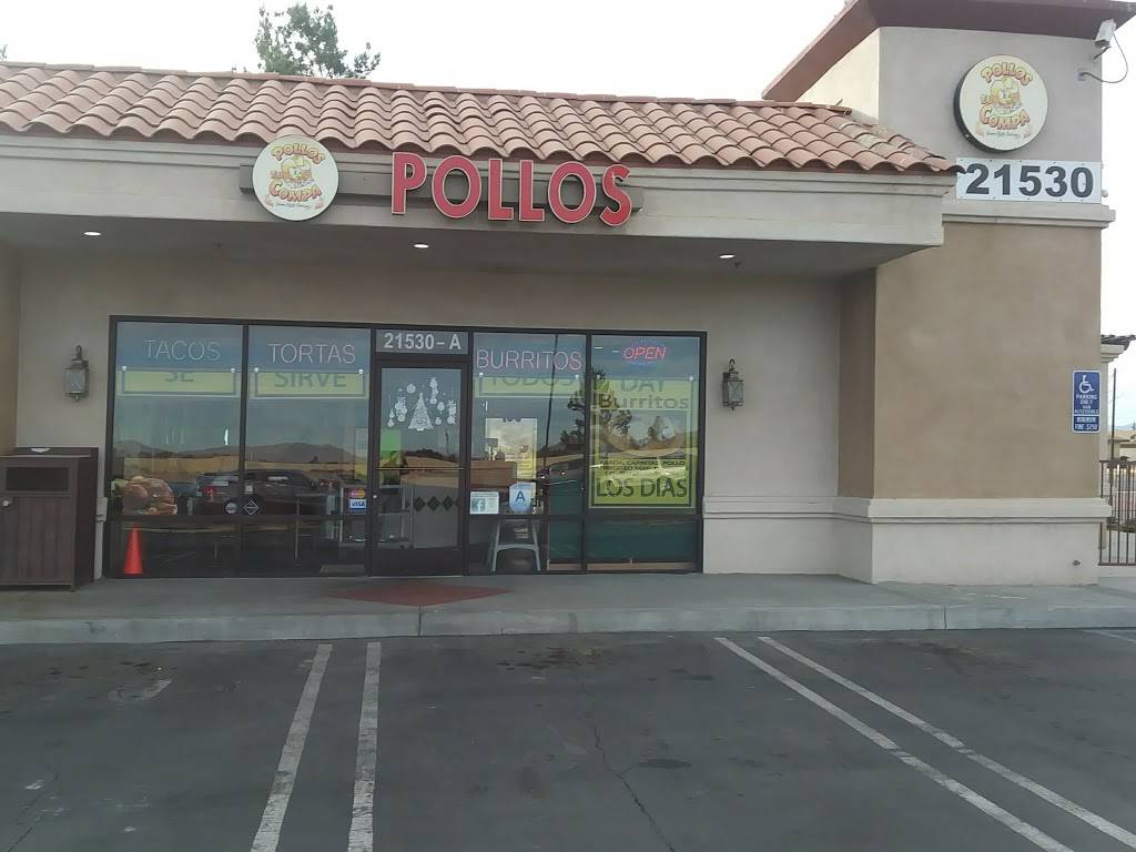 Pollos El Compa | restaurant | 21530 Bear Valley Rd, Apple Valley, CA 92308, USA | 7602408610 OR +1 760-240-8610
