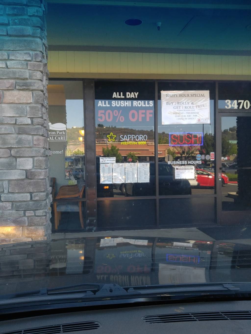 Yuki Sushi | restaurant | 3470 Palmer Dr #1, Cameron Park, CA 95682, USA | 5306729854 OR +1 530-672-9854