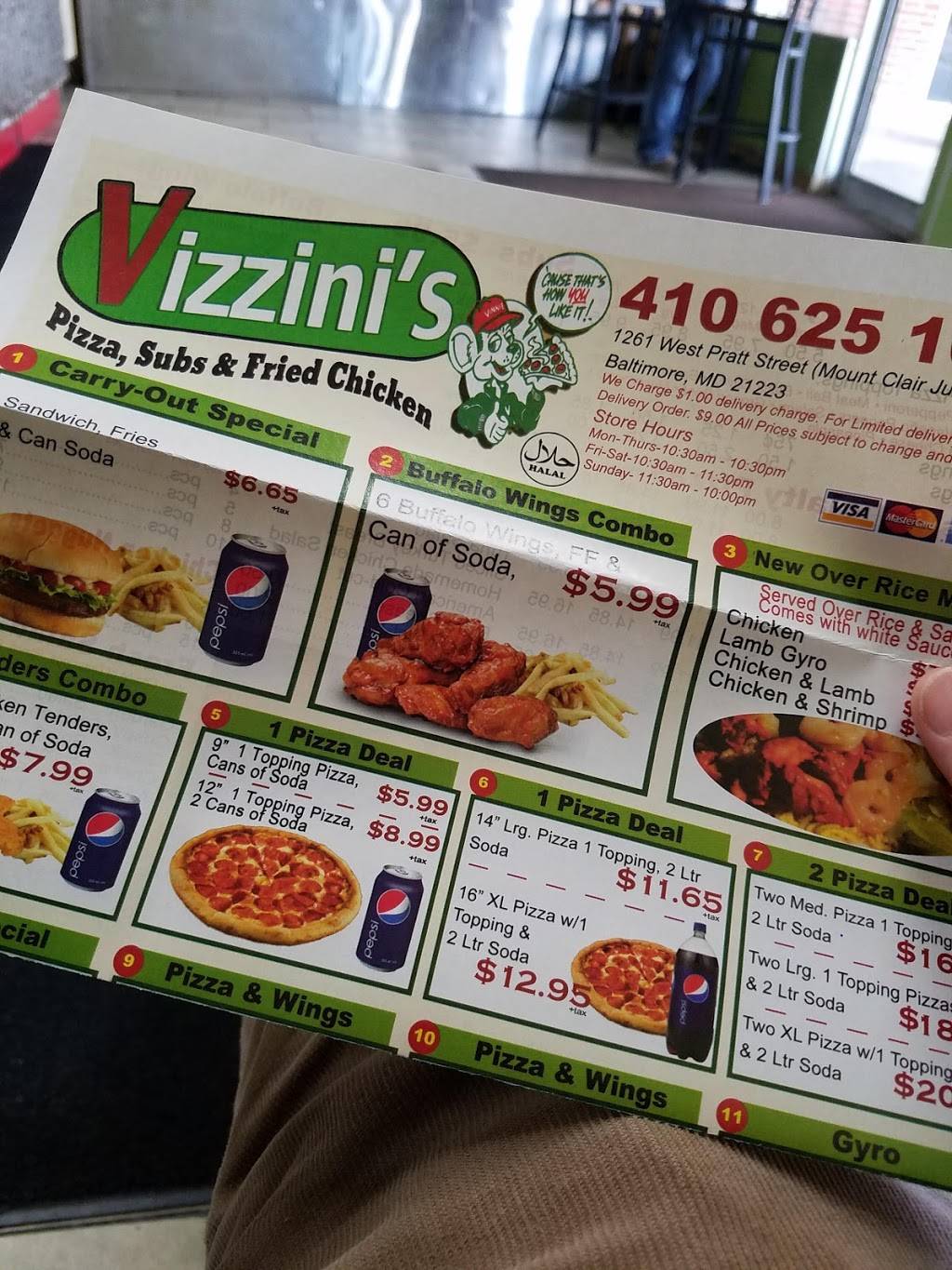 Vizzinis Pizza | restaurant | 1261 W Pratt St, Baltimore, MD 21223, USA | 4106251000 OR +1 410-625-1000
