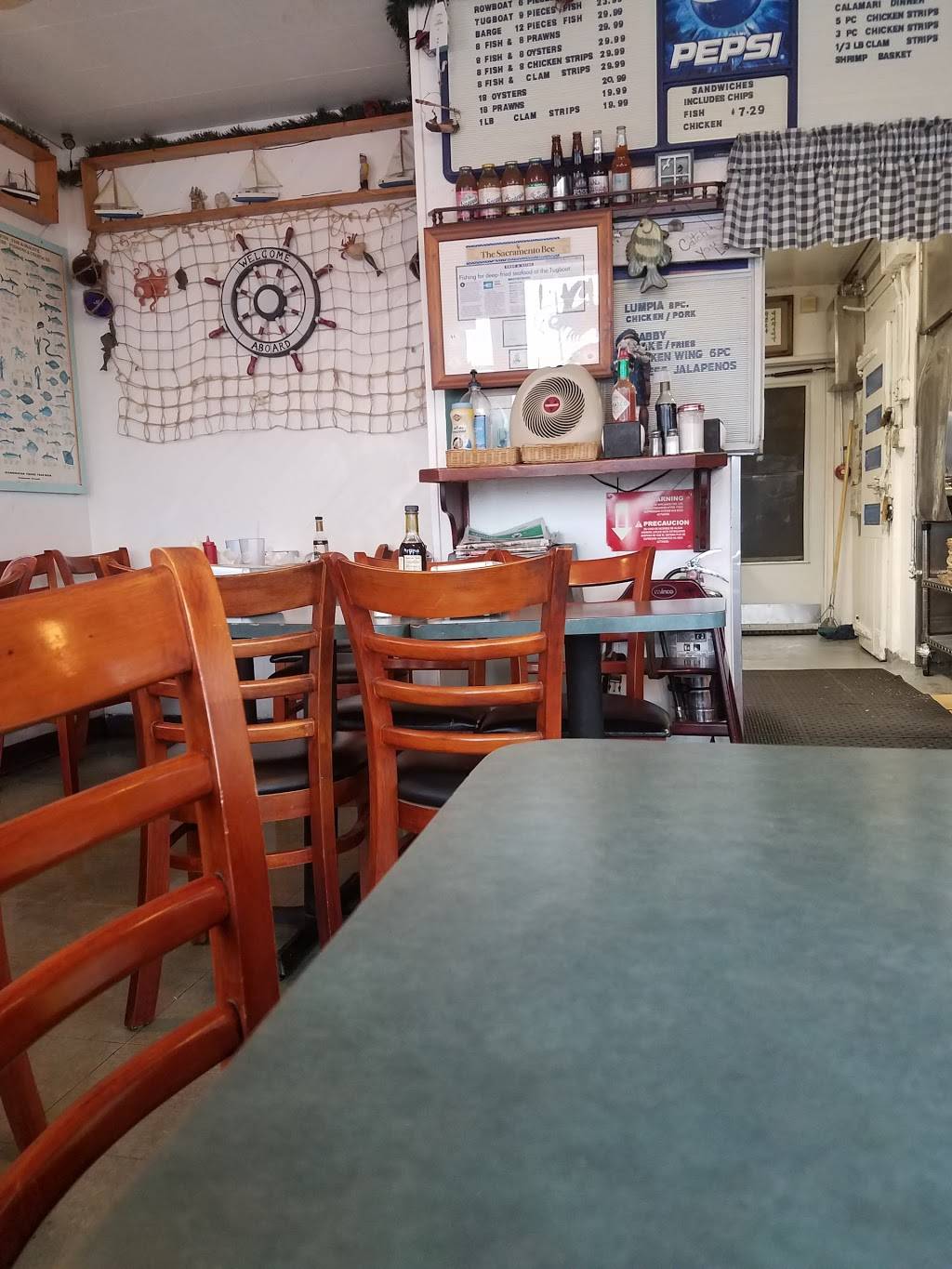 Tugboat Fish & Chips | restaurant | 7061 Fair Oaks Blvd, Carmichael, CA 95608, USA | 9169444911 OR +1 916-944-4911