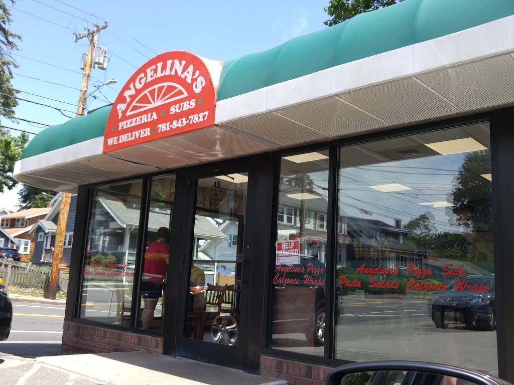 Angelinas Pizzaria | restaurant | 419 Elm St, Braintree, MA 02184, USA | 7818437827 OR +1 781-843-7827