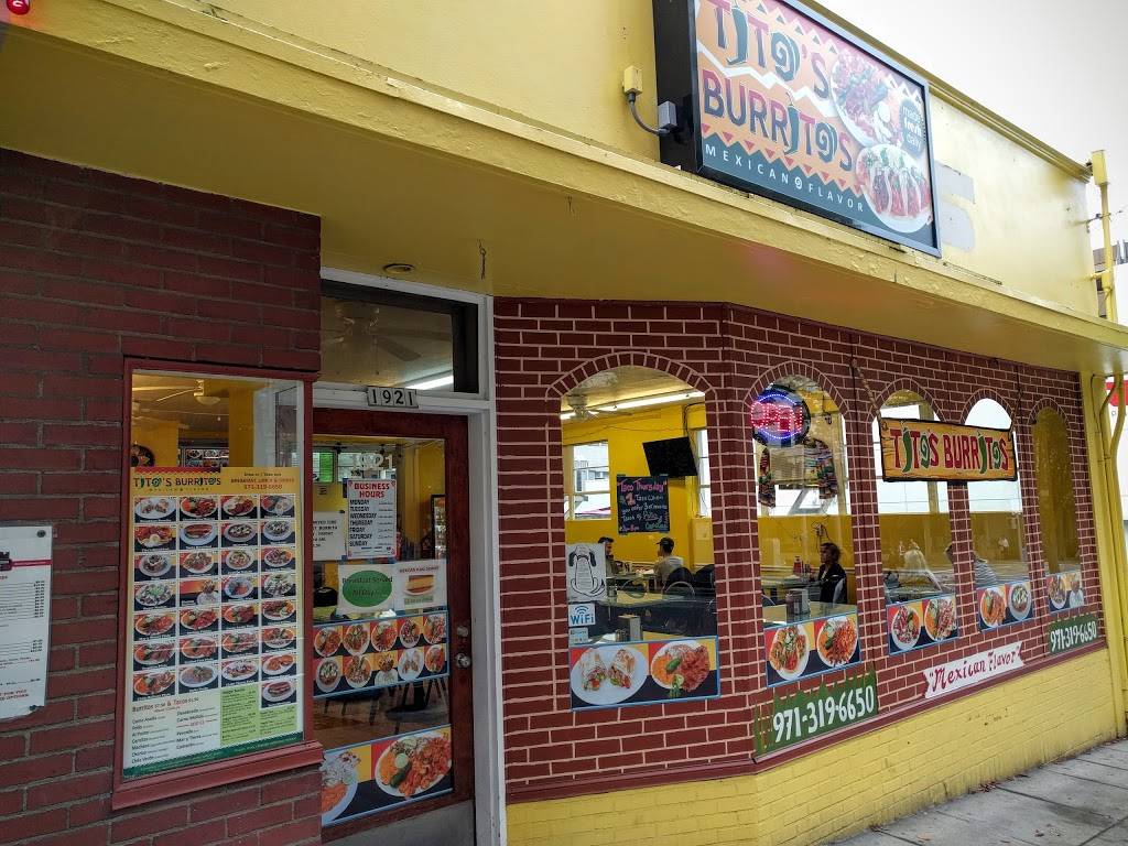 Tito’s Burritos Mexican Flavor | restaurant | 1921 SW 6th Ave, Portland, OR 97201, USA | 9713196650 OR +1 971-319-6650