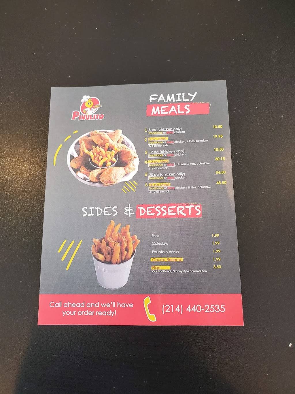 Pinulito Fried Chicken | restaurant | 10349 Ferguson Rd, Dallas, TX 75228, USA | 9723734566 OR +1 972-373-4566