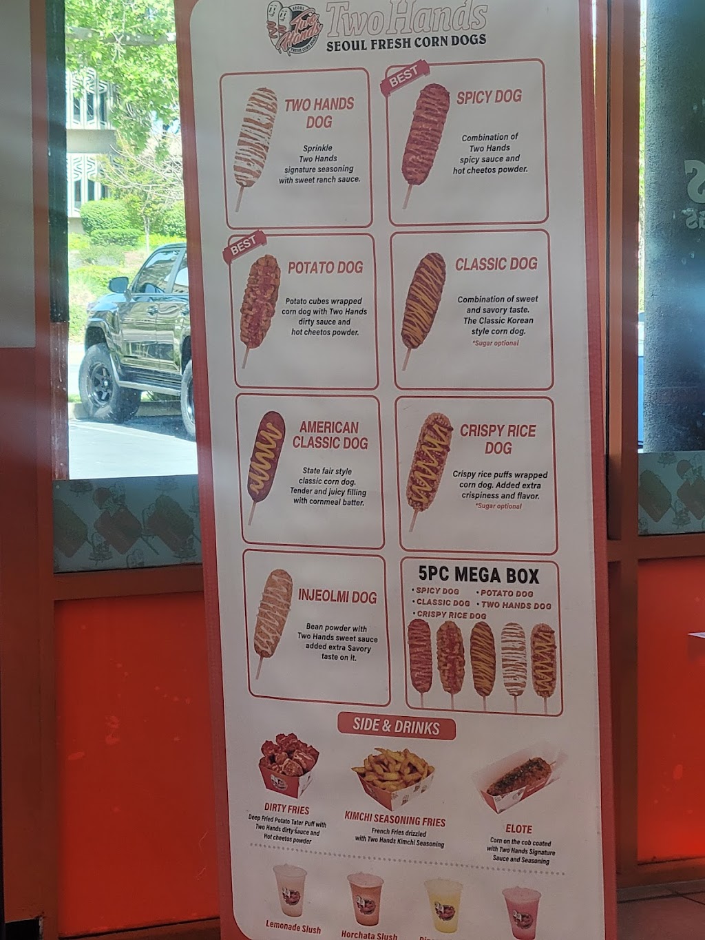 Two Hands Corn dogs | restaurant | 2648 Watt Ave #117, Sacramento, CA 95821, USA | 9164028081 OR +1 916-402-8081