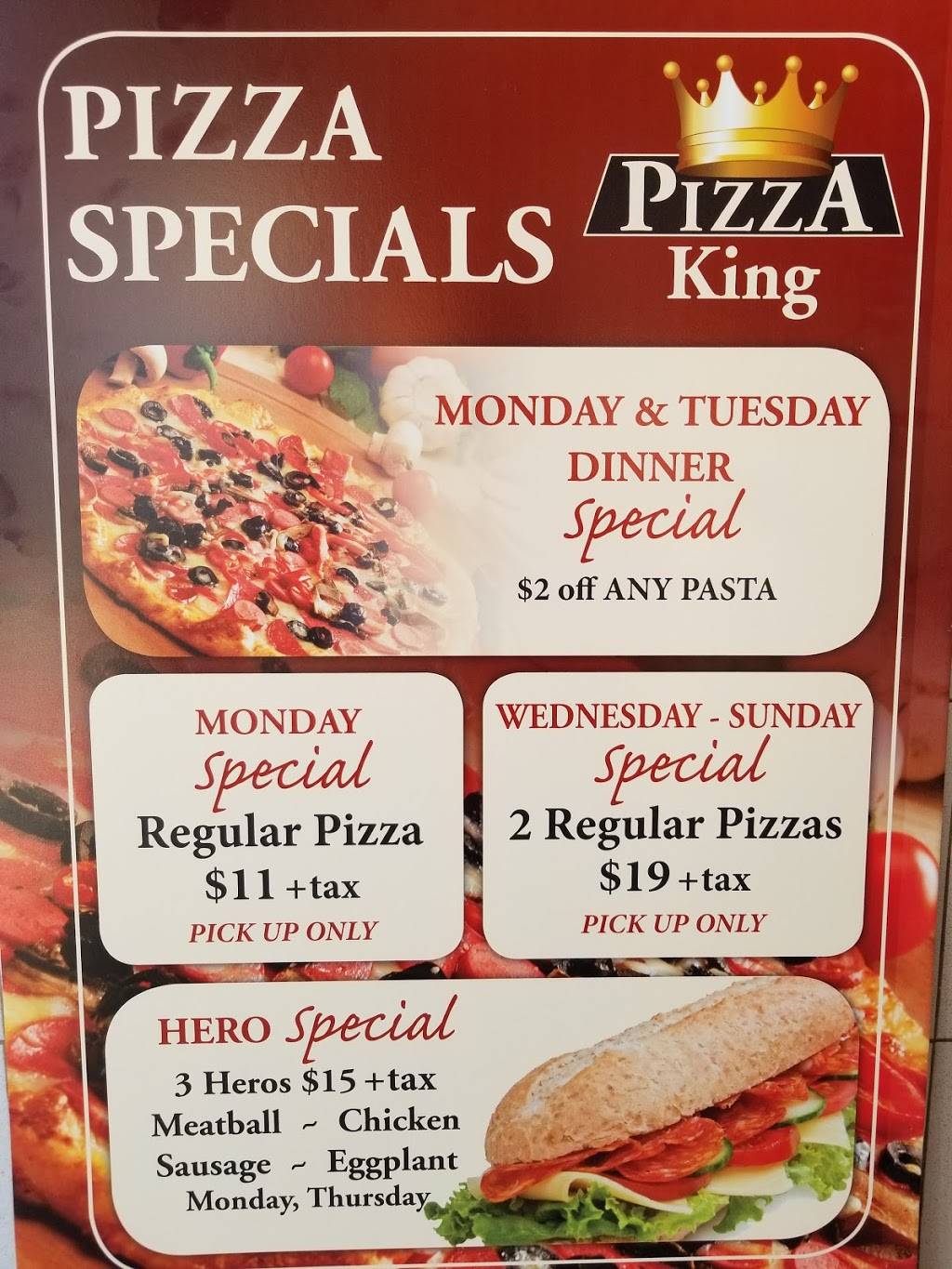 Pizza King | restaurant | 914 Straight Path, West Babylon, NY 11704, USA | 6312269602 OR +1 631-226-9602