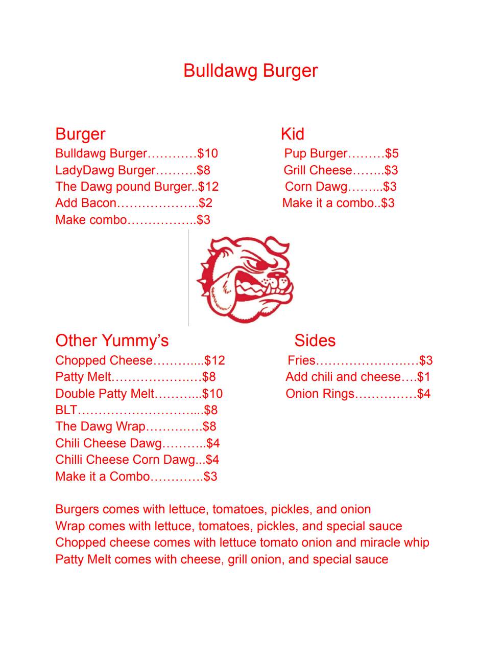 Bulldawg Burger | restaurant | 1596 US-79, Carthage, TX 75633, USA | 9032636475 OR +1 903-263-6475