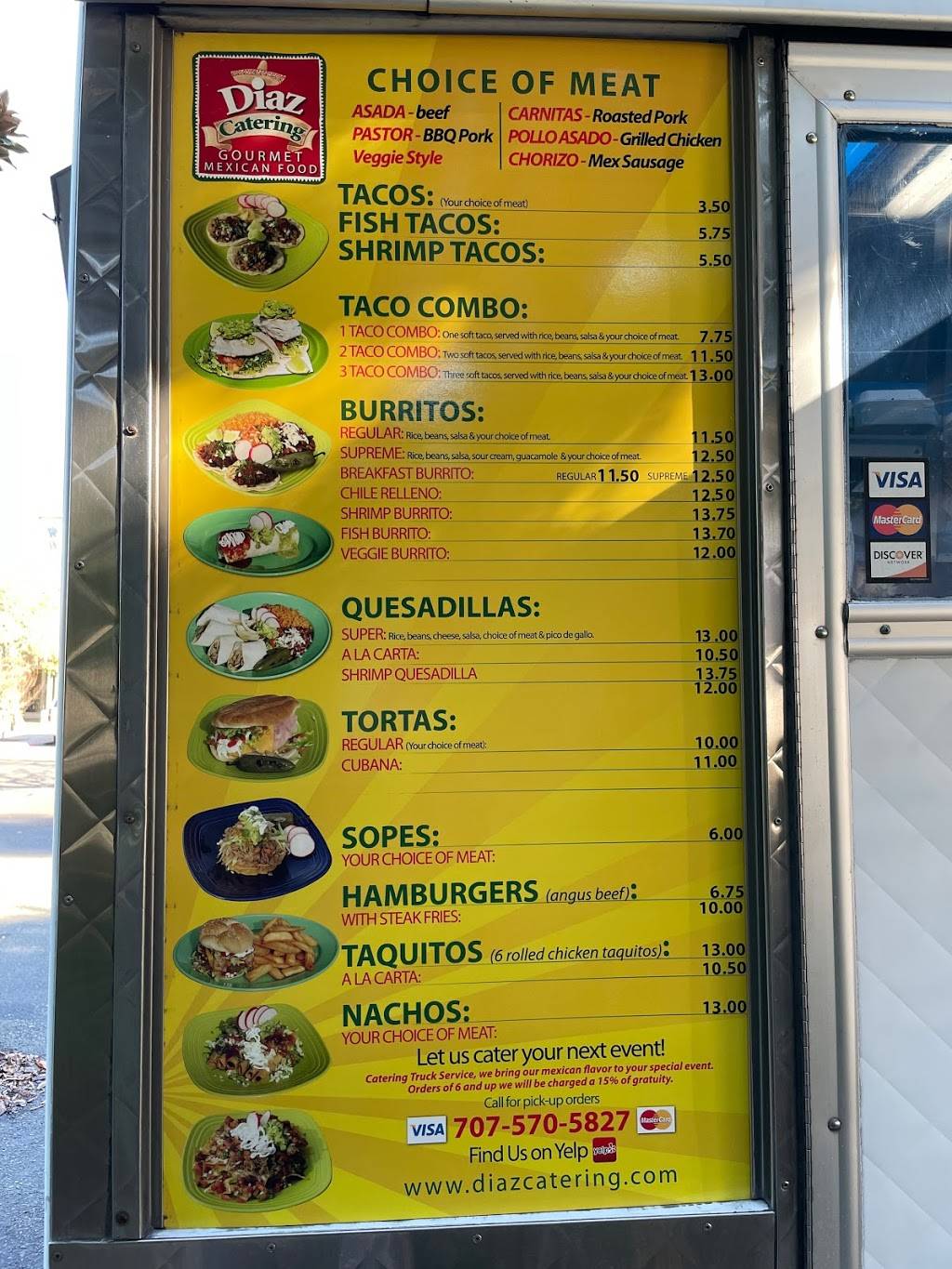 Diaz Catering Mexican Food Truck | restaurant | 1003 Gravenstein Hwy N, Sebastopol, CA 95472, USA | 7075705827 OR +1 707-570-5827