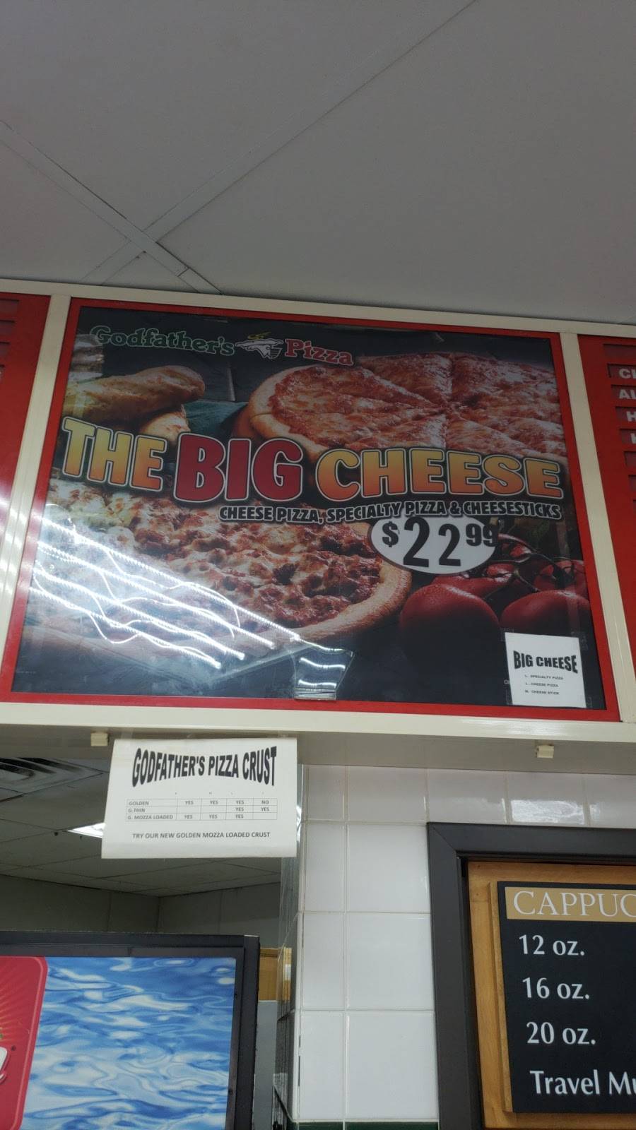 Godfathers Pizza | meal delivery | 401 S Lake Dallas Dr, Lake Dallas, TX 75065, USA | 9404975250 OR +1 940-497-5250