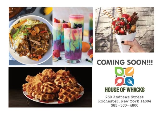 House of Whacks | restaurant | 250 Andrews St, Rochester, NY 14604, USA | 5853604800 OR +1 585-360-4800