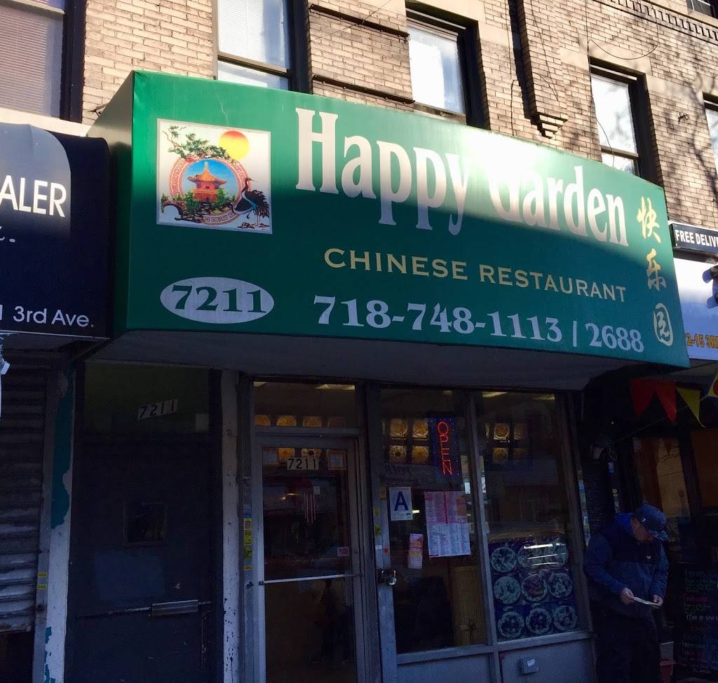 Happy Garden | restaurant | 7211 3rd Ave, Brooklyn, NY 11209, USA | 7187481113 OR +1 718-748-1113