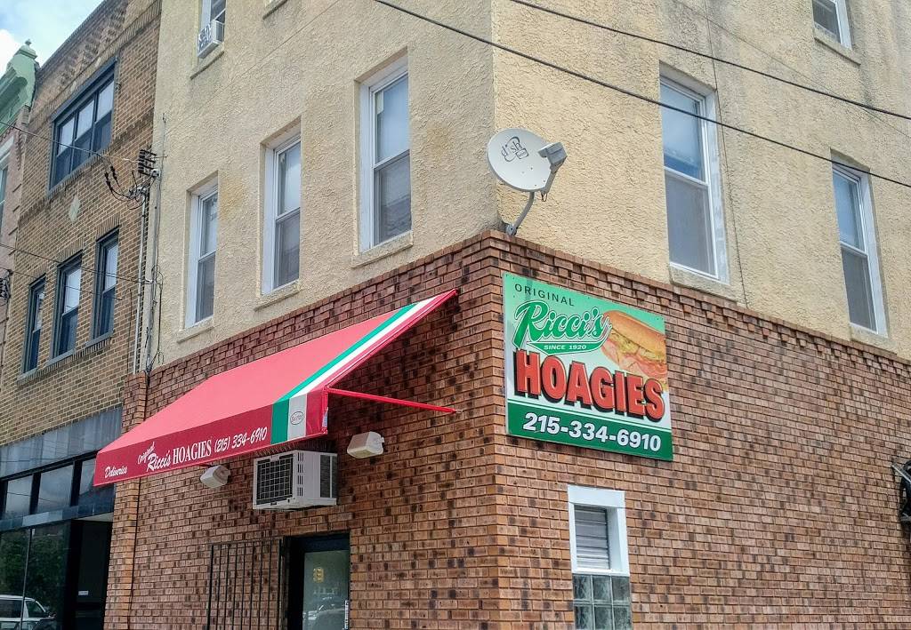Riccis Hoagies | restaurant | 1165 S 11th St, Philadelphia, PA 19147, USA | 2153346910 OR +1 215-334-6910