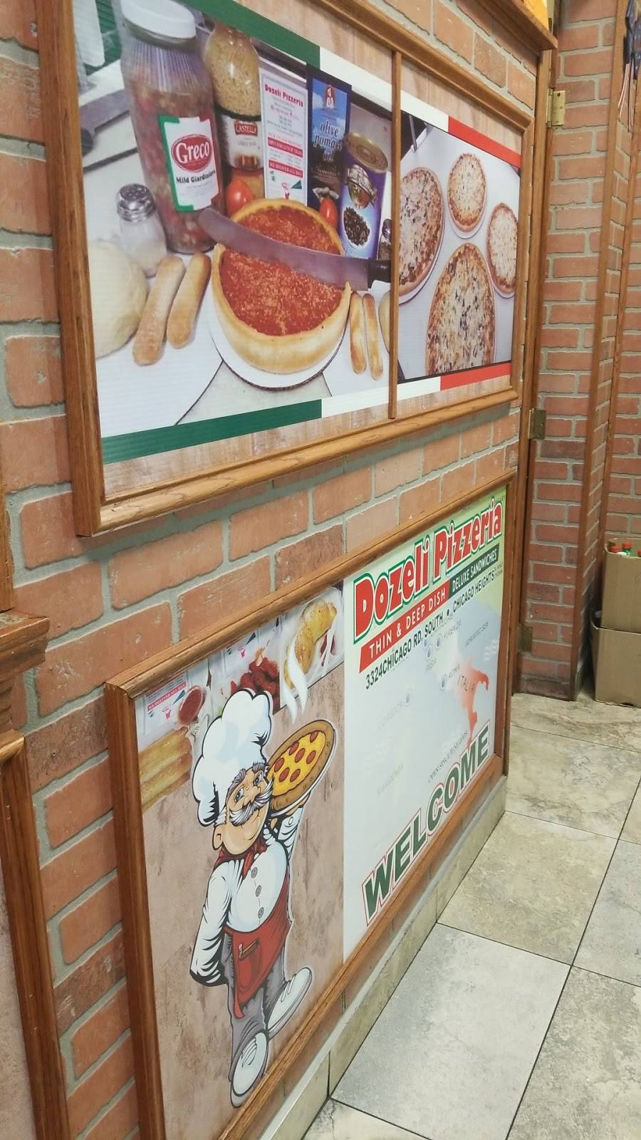 Dozeli Pizzaria | restaurant | 3324 Chicago Rd, South Chicago Heights, IL 60411, USA | 7087559540 OR +1 708-755-9540