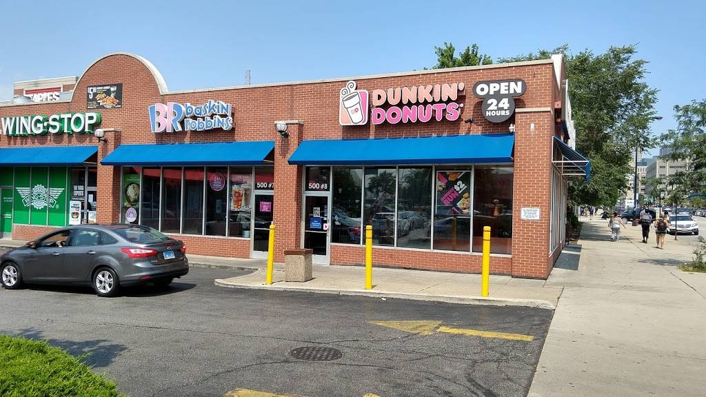 Dunkin Donuts | cafe | 500 West Roosevelt Road #8, Chicago, IL 60607, USA | 3127650199 OR +1 312-765-0199